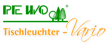 Tischleuchter Vario-Logo