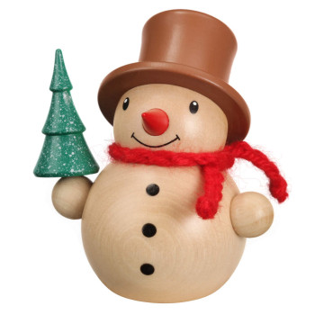 Schneemann mit Baum
