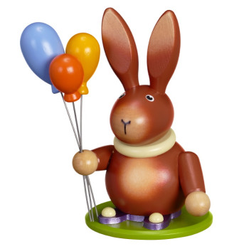Osterhase mit Luftballons
