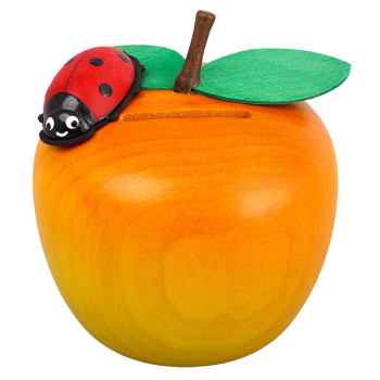 Spardose Apfel mit Käfer