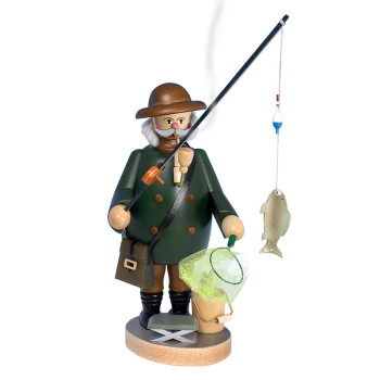 Räuchermann Angler, 22 cm