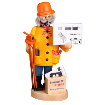 Räuchermann Bauleiter, 22 cm