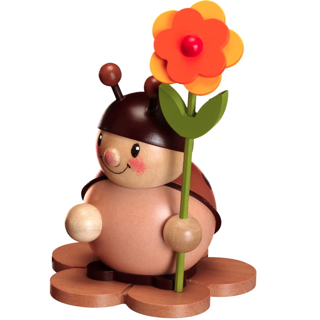 Bestückung-Marienkäfer mit Blüte-natur