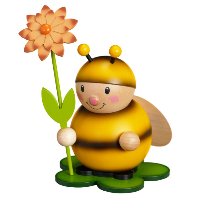 Kugeltier Hummel groß Blume rechts