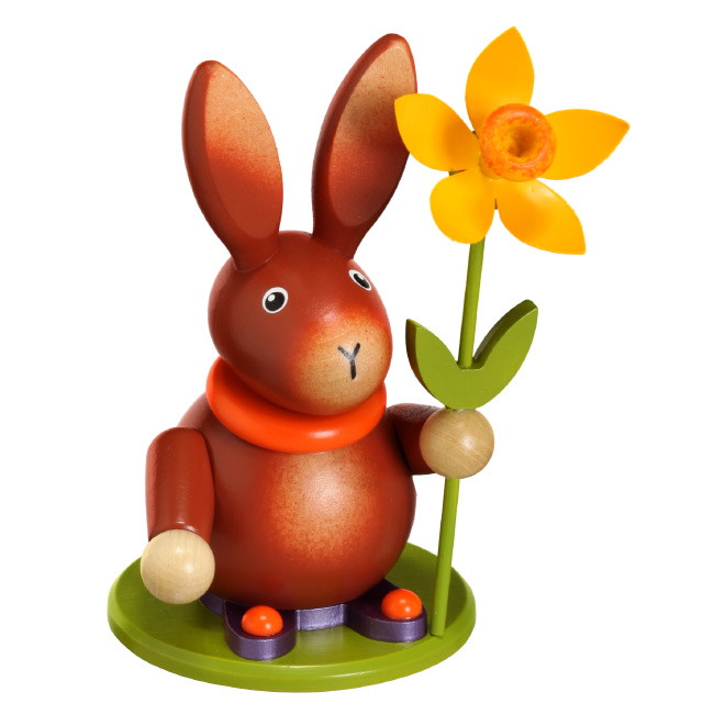 Osterhase mit Narzisse