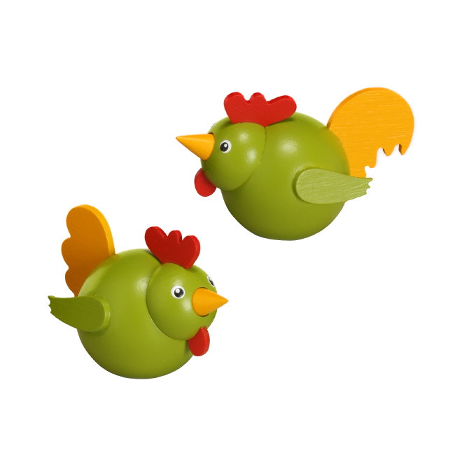 Hahn Huhn grün